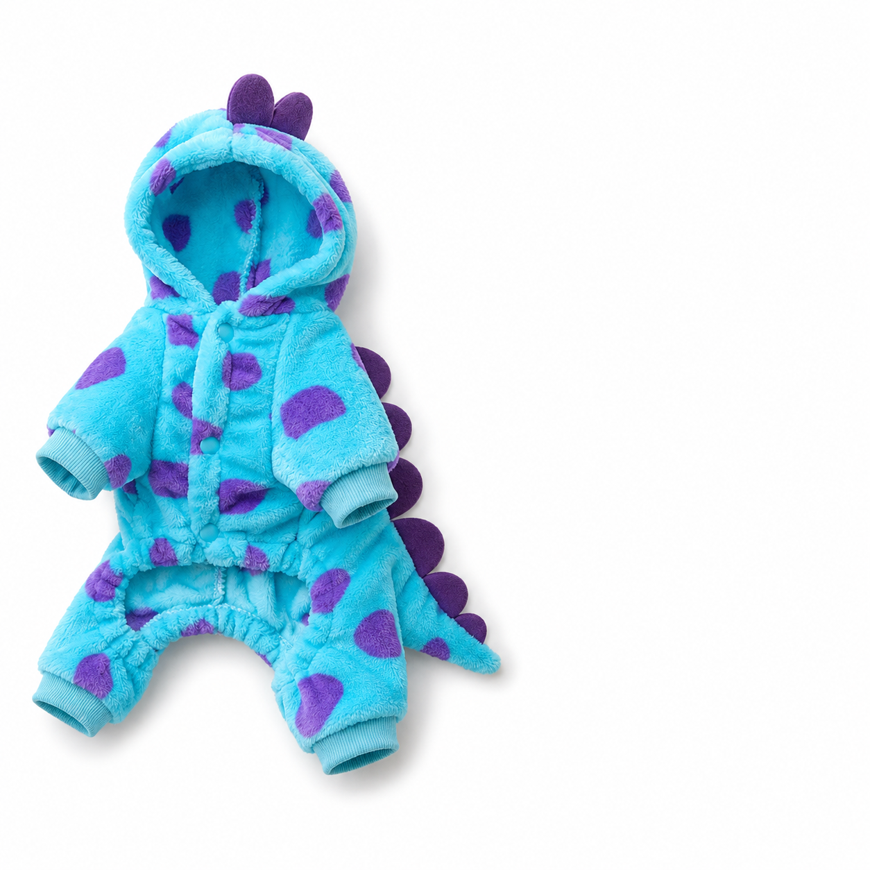 Blue Dinosaur Hooded Coat Puppy Costume