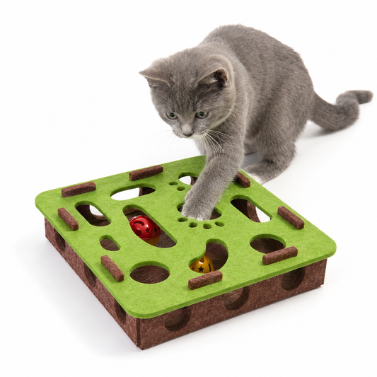 Potaroma Felt Maze Cat Puzzle Toy